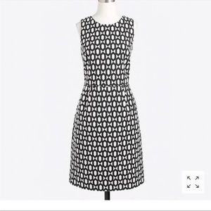 J Crew Factory Jacquard Print A Line Dress